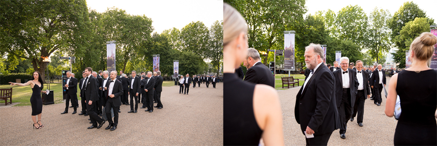 London corporate event photographer for black tie gala dinner